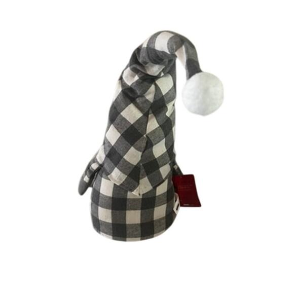 NWT Rae Dun Christmas Gnome in plaid hat Festive Holiday Decorative cute - Picture 5 of 5